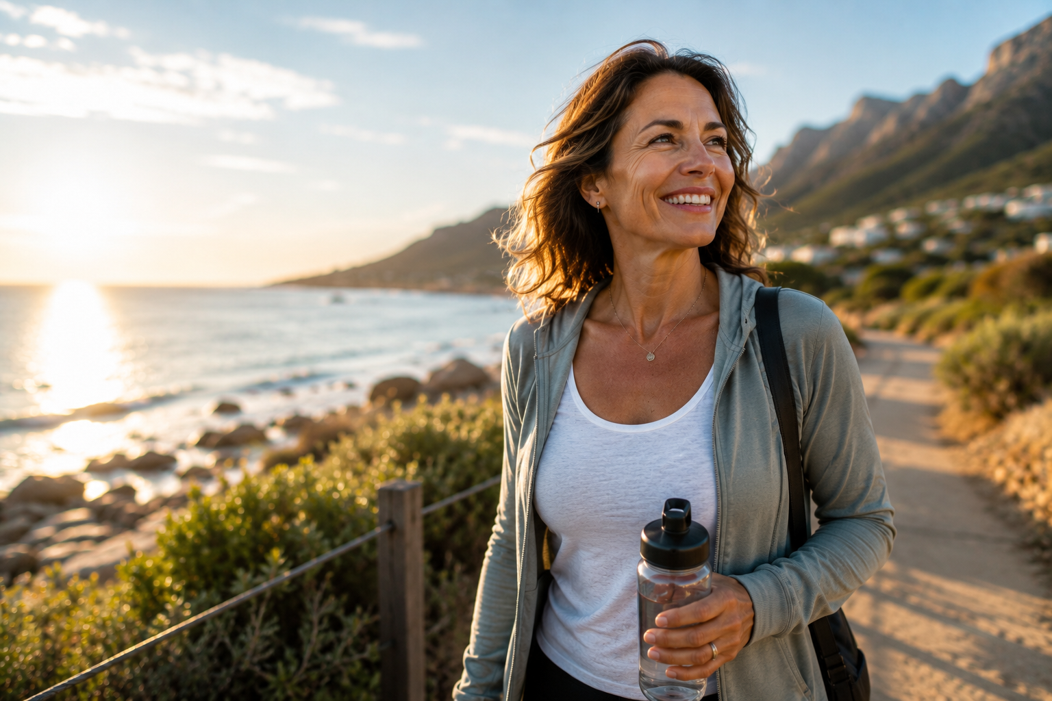 Healthy, energized woman enjoying life